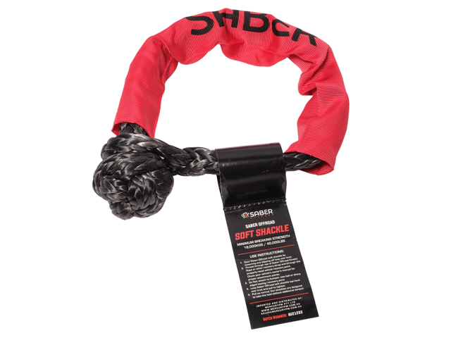 Saber OffRoad 18,000kg SaberPro Bound Soft Shackle with Sheath (Each) - SBR-18KSSB